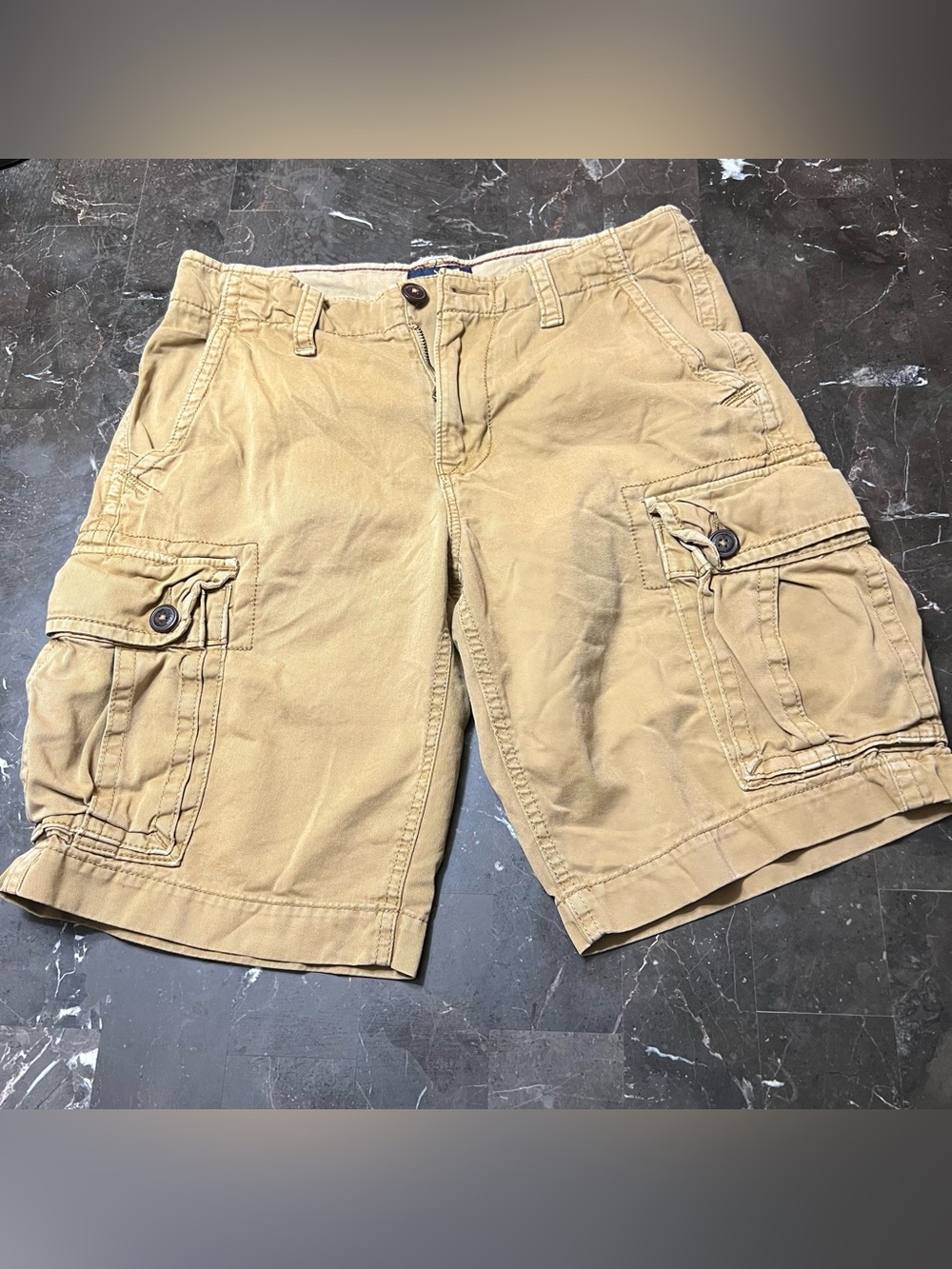 Vintage Y2K American Eagle Men’s Utility Cargo Shorts Men's Size 29 Khaki